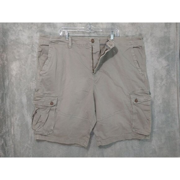 American Eagle Shorts Mens 46 x 11 Gray Cargo Extreme Flex Longer Length Baggy - Picture 1 of 10